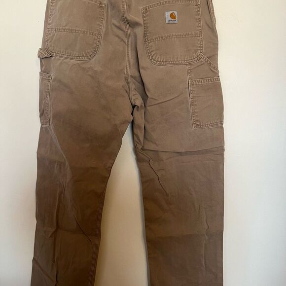 Carhartt Tan Cargo Pants Durable Workwear - Picture 3 of 3